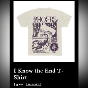 Phoebe Bridgers I Know The End T-Shirt - Reunion Tour (XL)